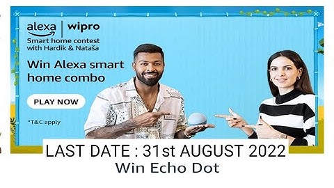 Amazon Alexa Smart Home Contest Quiz Answers Today|15 July 2022 | Daily Quiz Time