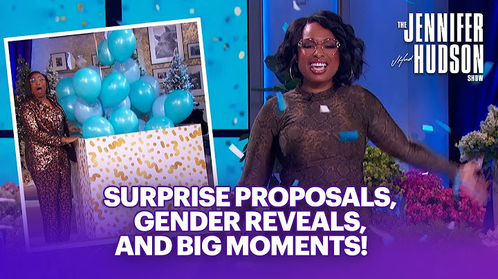 Propuestas sorpresa, revelación de género y momentos clave en "The Jennifer Hudson Show"