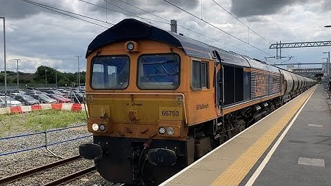 Harborough station class 66 66753 GBRF cattle cement Legend to the ￼￼￼DRIVER Karl 29/6/23