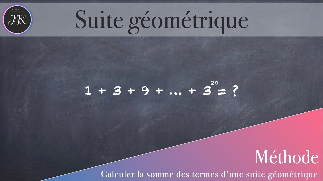 Somme des termes d'une suite géométrique YouTube — free download