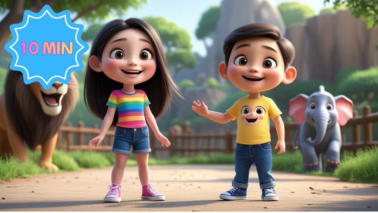 Savannah et Kyle Explorent le Zoo | Chanson Complète 🎶🦁