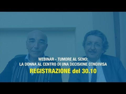 Registrazione Webinar Tumore al Seno: la Donna al centro di una decisione condivisa