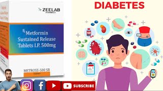 Metrose 500mg Tablet SR #sugar #diabetes #metformin #zeelab #medical #medicine #intestine #viral