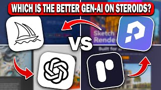 Midjourney vs PromeAI vs DALL-E vs Rendair — Which Is Better? Image Generation on STEROIDS!