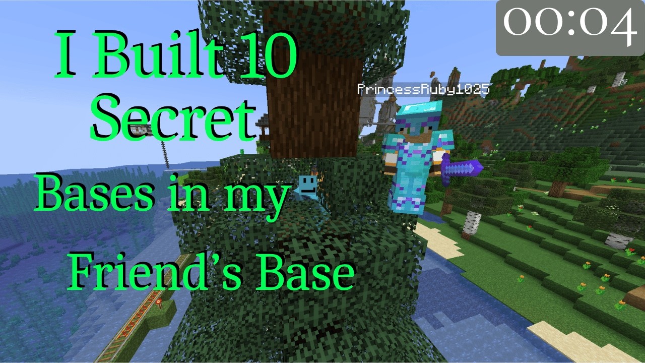 I Hid 10 Secret Bases in My Friend's Base in Minecraft - YouTube