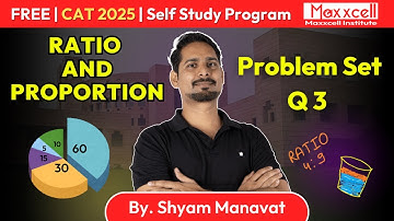 Ratio and Proportion | Problem Set Q3 | CAT 2025 self preparation with Maxxcell #cat2025 #cmat