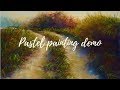 Combining harder pastels with super soft pastels | Pastel painting demo