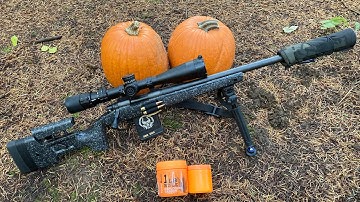 1/2 LB vs 1 LB Exploding Targets In Pumpkins!