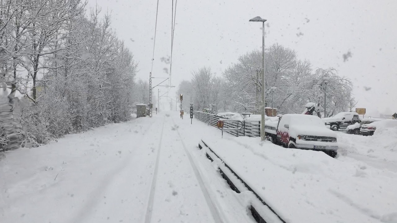 S6 Winterliche Zugfahrt von Zell im Wiesental nach Schopfheim ...
