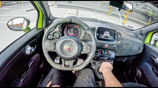 Abarth 595 Competizione [1.4 TJET 180HP] |0100| POV Test Drive #1787 Joe Black