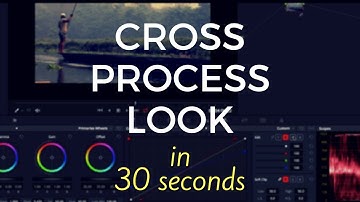 Cross Process Look (in 30 seconds) - DaVinci Resolve 14 Tutorial