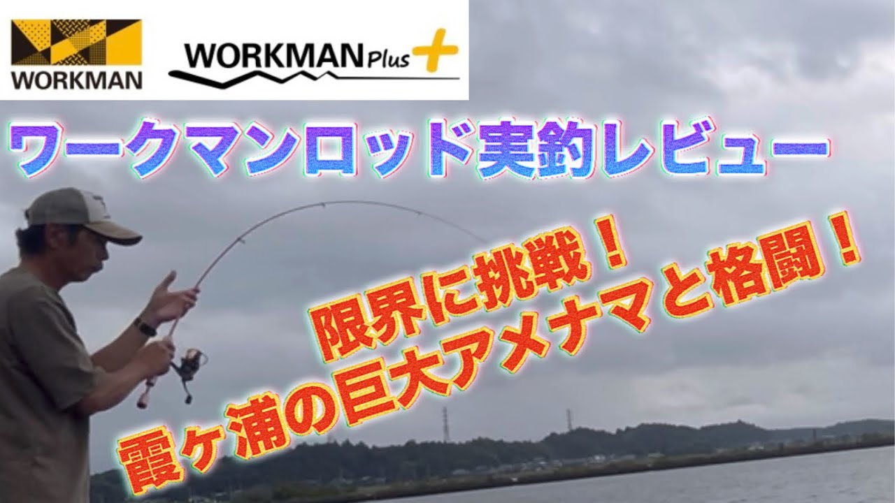 ワークマンロッド】実釣レビュー！霞ヶ浦のアメナマと格闘