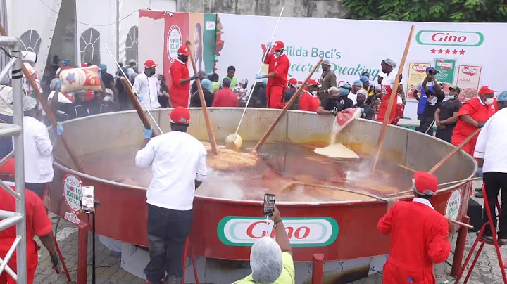 World's largest jollof rice record attempt in Nigeria | AFP