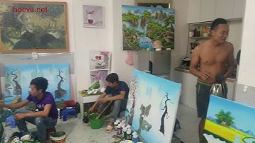 Nhật Ký Ngày thứ 9 khóa học vẽ tranh tường do trung tâm Mỹ thuật Việt tổ chức