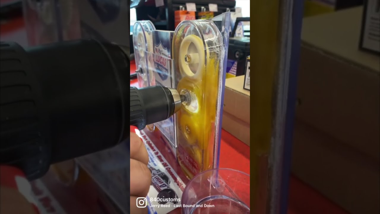 Lucas Oil Retail Display Drill Powered 