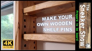 Simple process for making shelf pins using a router and table saw. @TheSnekkerShow