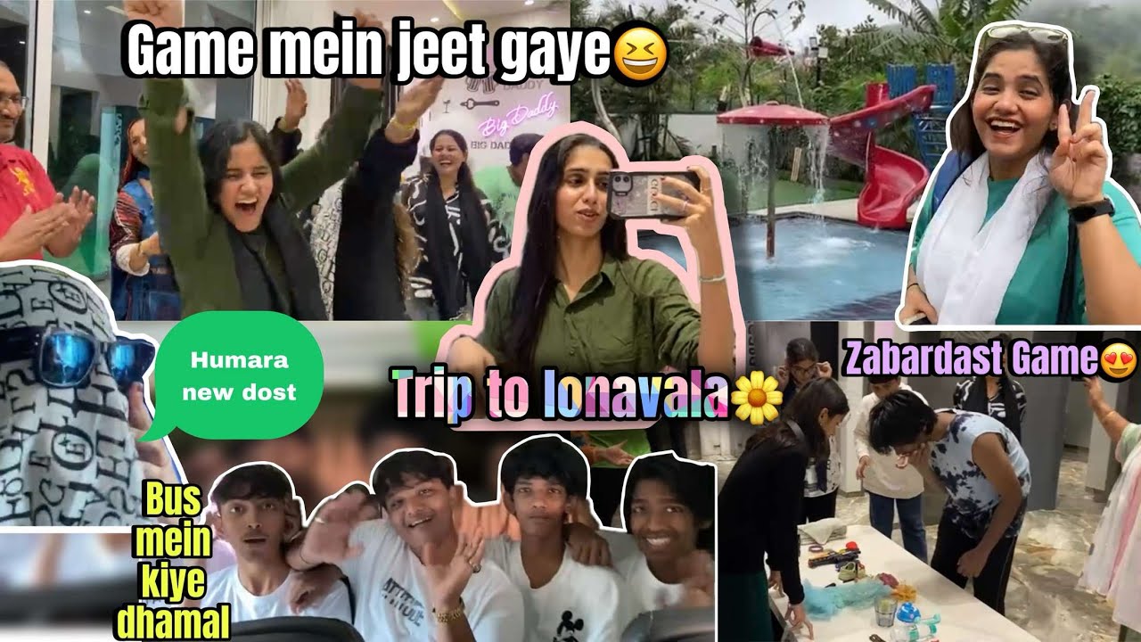 Dhamal trip to lonavla🤟🏼| game’s khelkar maza aagya 😂😍 | thandi k maare hui halat khrb🥶
