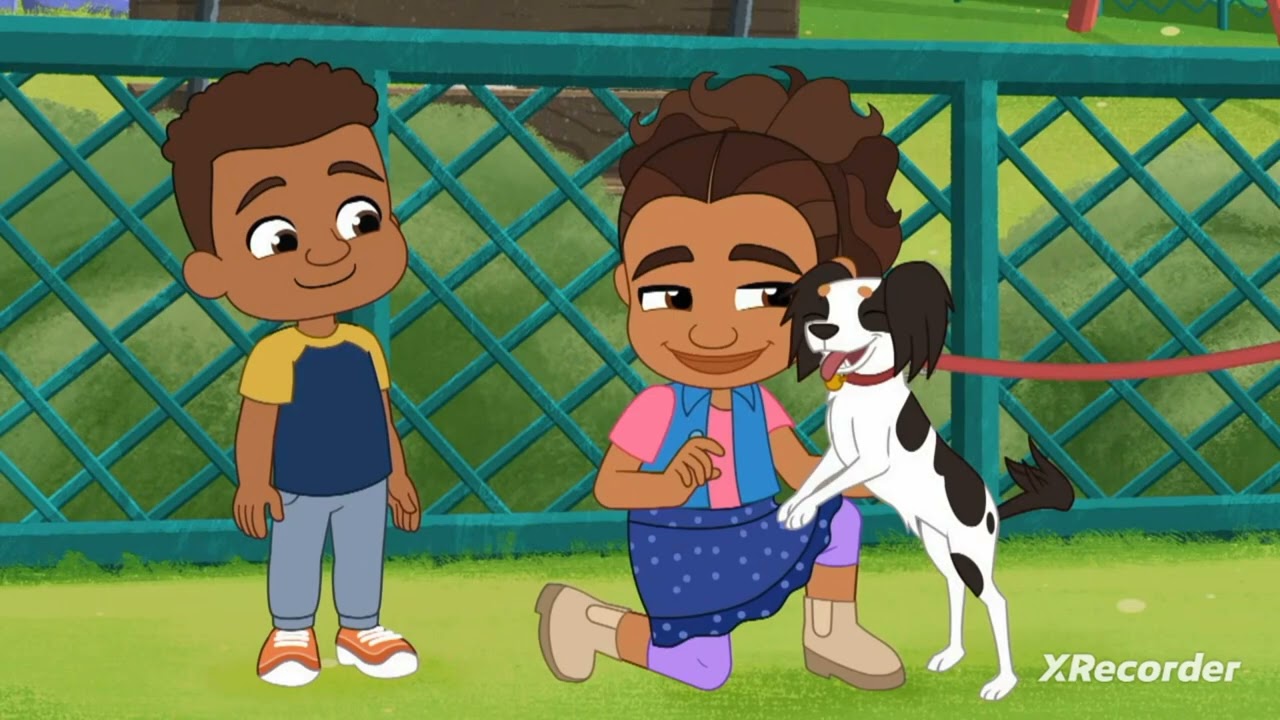 Wihte Dog licks Alma's face everytime and anytime again (Alma's way)