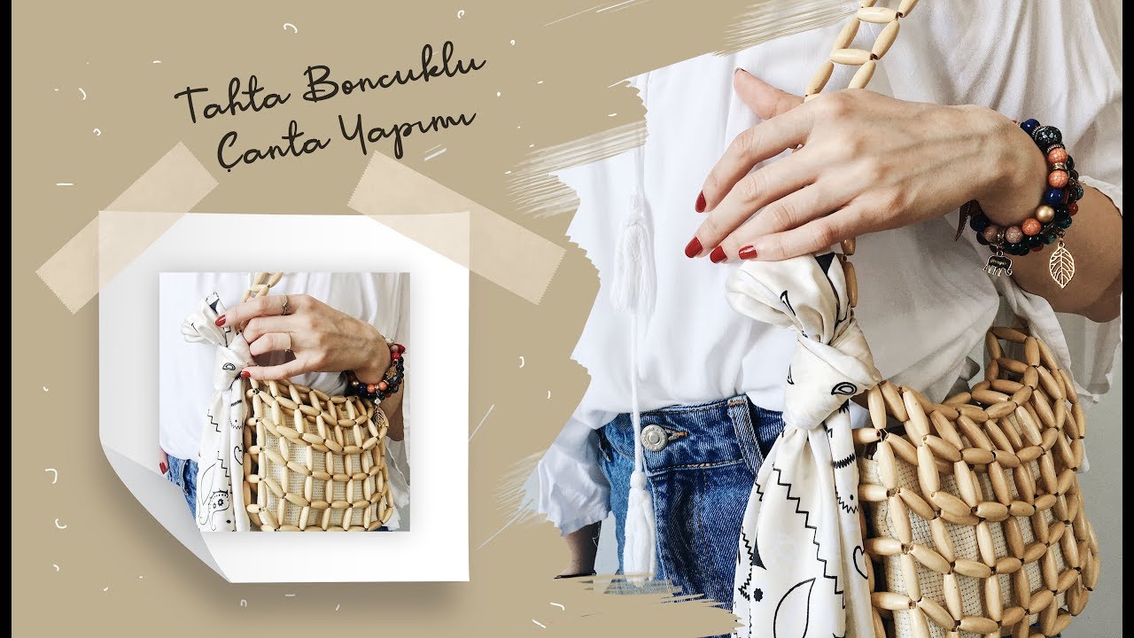 Tahta Boncuklu Çanta Yapımı