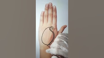 Simple Paisley Henna Design #shorts