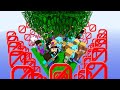 I put 300 Minecraft noobs on a cursed Minecraft survival island...