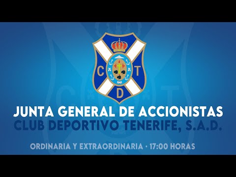 #CDTenerife | Junta General Ordinaria y Extraordinaria de accionistas | #CentenarioCDT