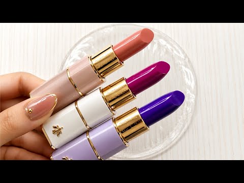 Coloring Slime with makeup! Mixing Lipstick into Slime! Satisfying Video