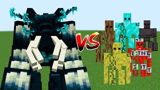 WARDEN vs ALL GOLEMS | Minecraft Mob Battle