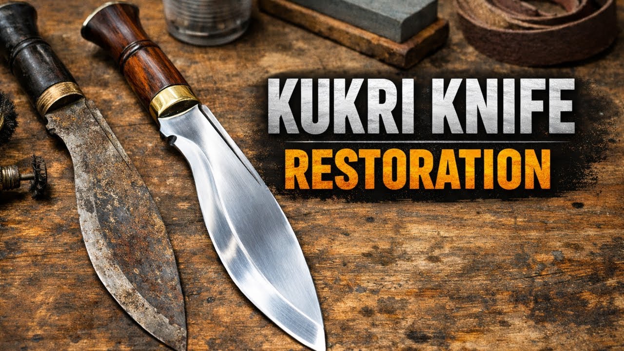 Restored a Forgotten Kukri Knife — The Blade Came Back to Life