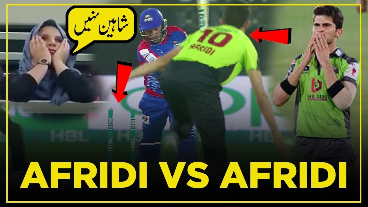 Sohid Rfl Shahid Afridi Hits Sixes to His Son in Law Shaheen Afridi | Shahid ...