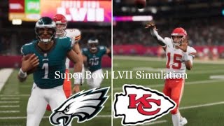 Super Bowl LVII: Kansas City Chiefs vs Philadelphia Eagles - Madden NFL 23 Simulation