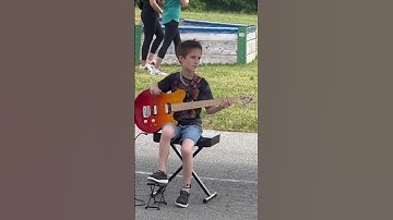 Thumbnail of 3rd grade talent show - Playing Seven Nation Army by White Stripes solo on the guitar