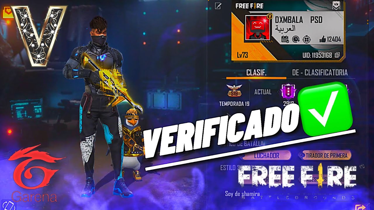 INFLUENCER Y JUGADOR PROFESIONAL VERIFICADO POR GARENA FREE FIRE