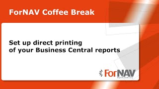 Set up direct printing of your Business Central reports screenshot 2