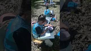 Outdoor painting practice class, outdoor sketching for art students, outdoor art creation, Hongs