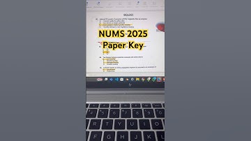 NUMS 2025 Paper Answer Key by Dr Sohail #nums2025key #numskey