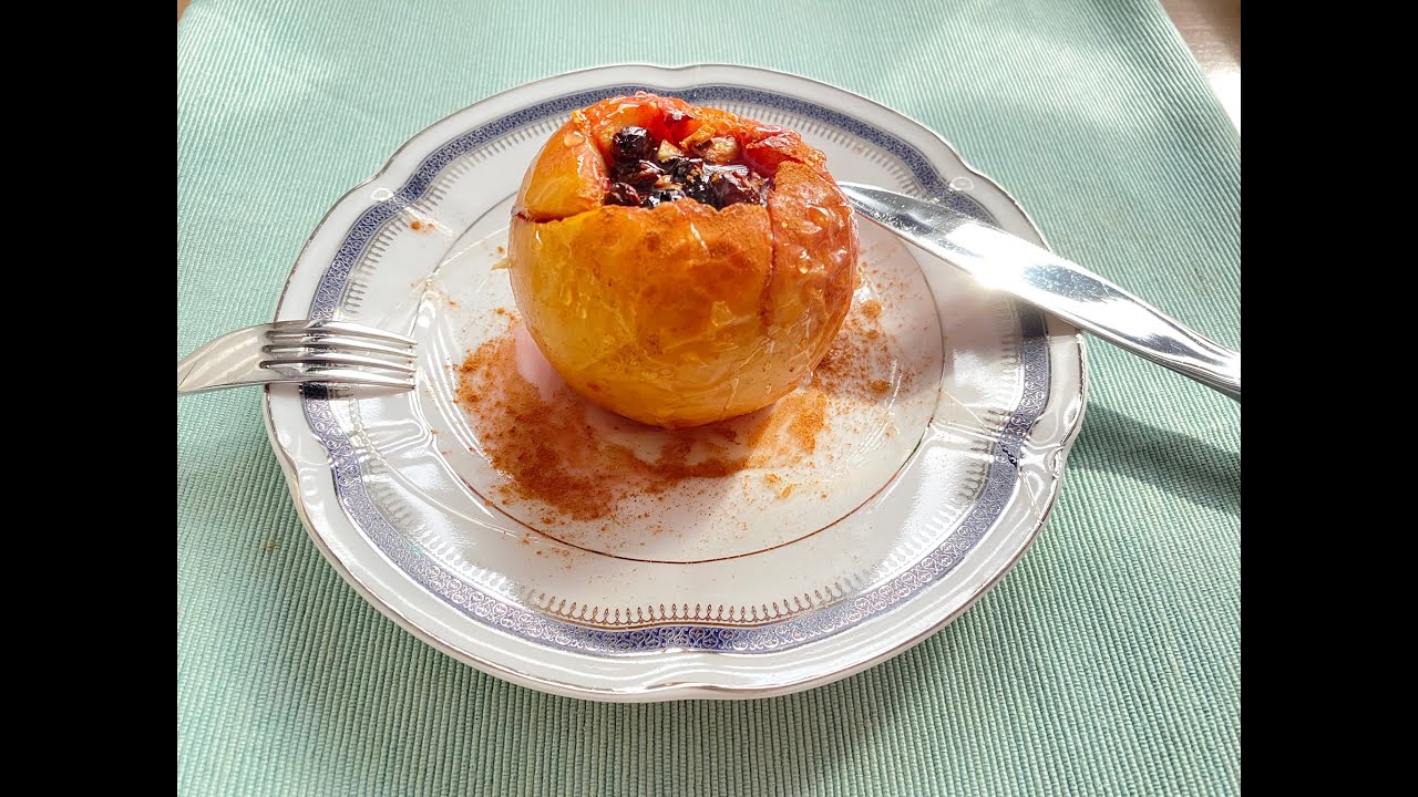 Mere coapte cu scorțișoară și nuci delicioase / Delicious baked apples with cinnamon and walnuts