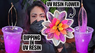 Is UV Resin The Worst? Making A 3D, GLOW IN THE DARK, UV RESIN ALIEN FLOWER! 👽