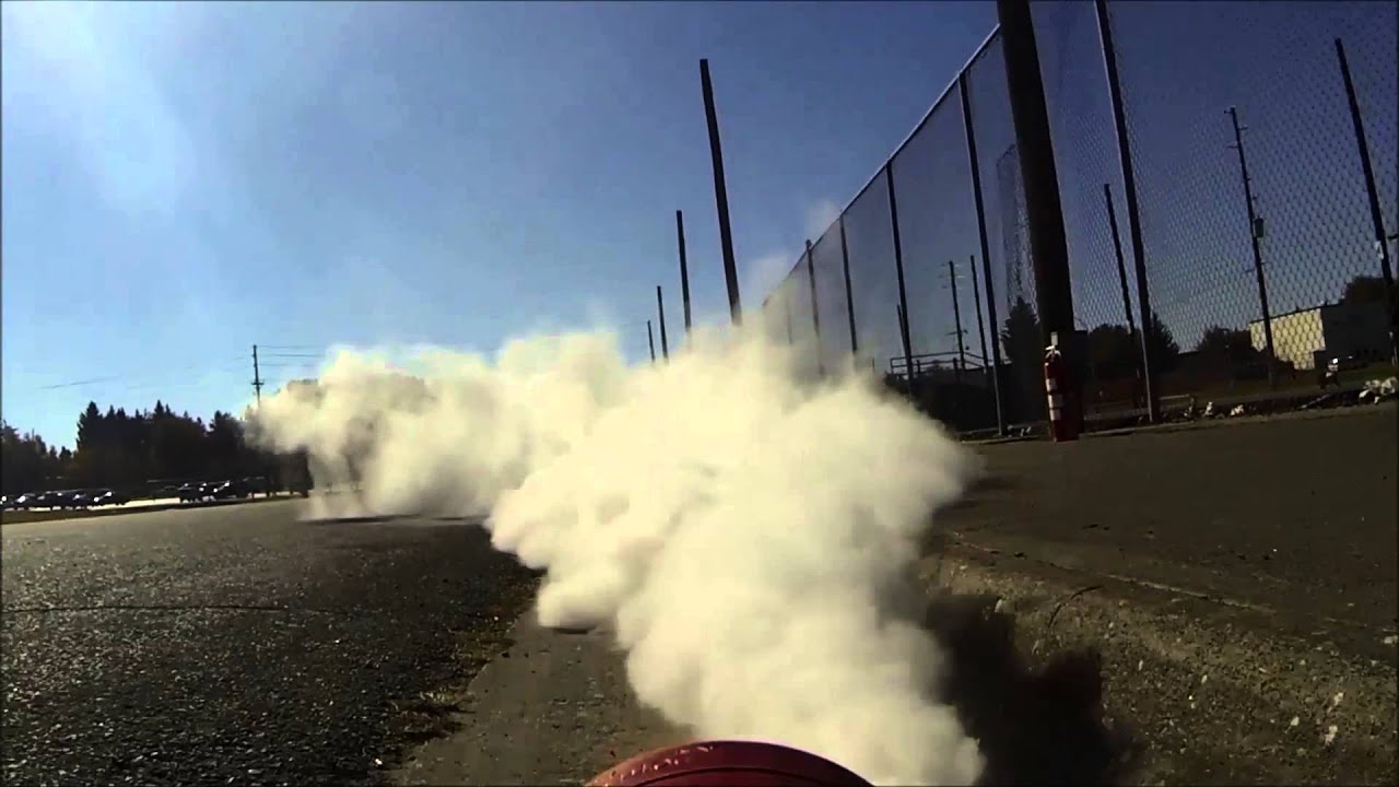 Fire Extinguisher Rocket - Science in Slow Motion - YouTube