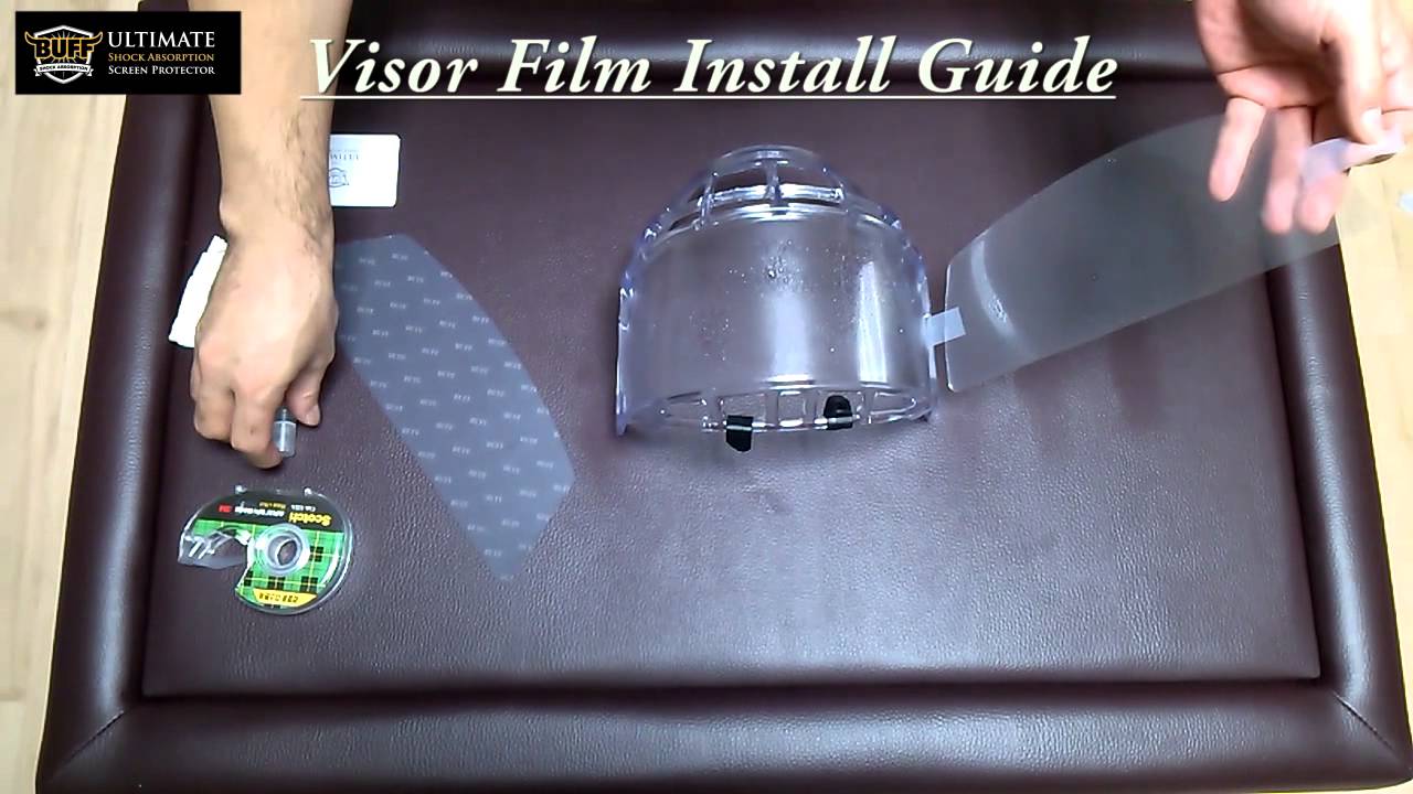 BUFF VISOR FILM Install Guide - YouTube