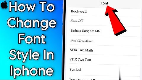 How To Change iPhone Font Style Without App (All iOS)