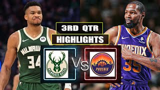 Milwaukee Bucks vs Phoenix Suns 3rd QTR HIGHLIGHTS | March 17 | 2024 NBA Season