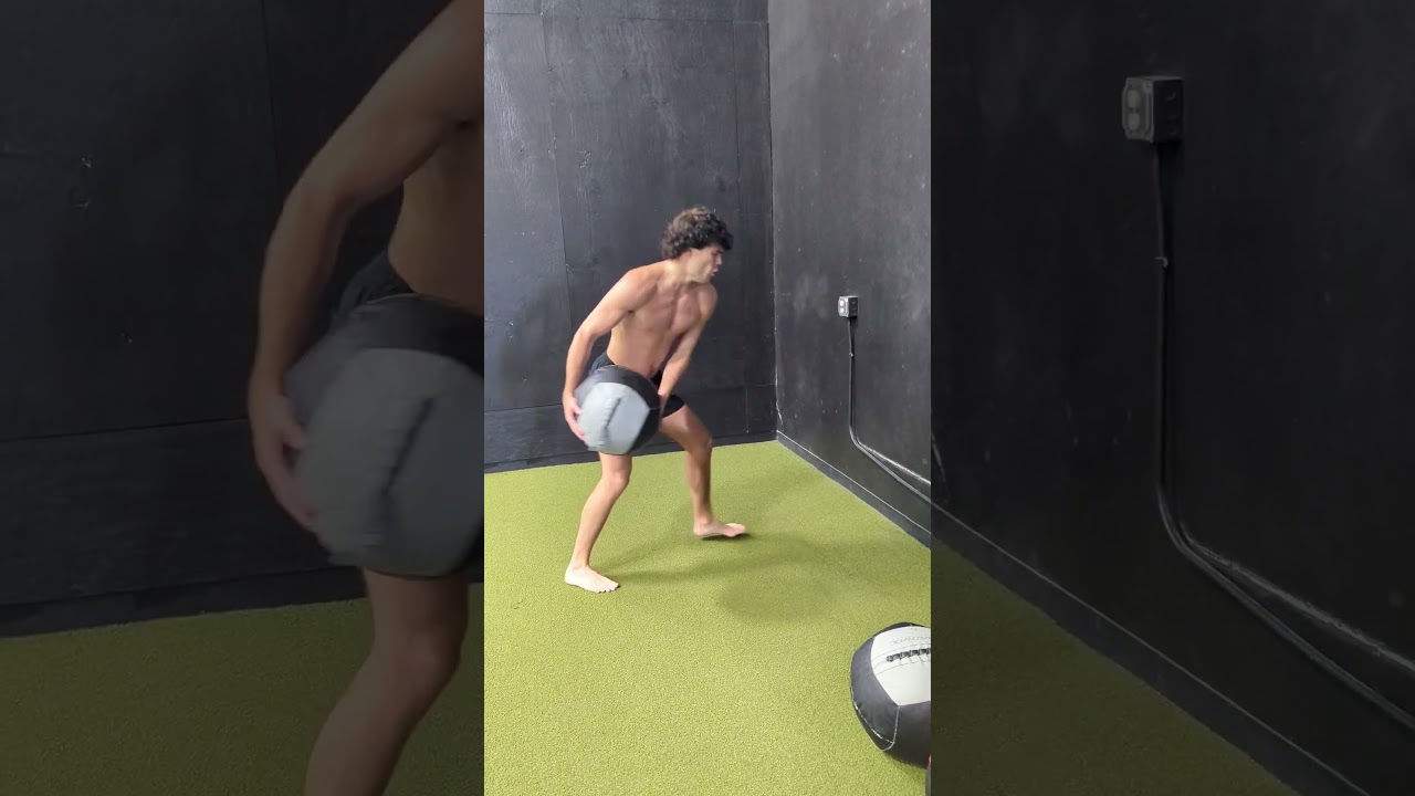 Alternating Med Ball Scoop Tosses Are A Great Conditioning Element For Power Endurance