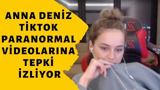 Anna Deniz Tiktok Paranormal Videolarına Tepki İzliyor