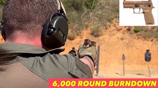 Sig M18 6,000 Round BURNDOWN