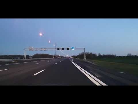 Dashcam Beelden Muiderberg: A1 Knooppunt Muiderberg  ----» Afrit Blaricum.