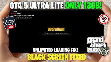 🔥GameHub Emulator - GTA 5 Mobile Unlimited Loading Fix ! GTA 5 Lite (13GB Only) Black Screen Fix💯 