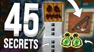 45 SECRETS QUE VOUS NE SAVEZ PROBABLEMENT PAS SUR MINECRAFT !