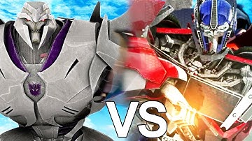 Megatron VS Optimus Prime Epic Battle | Transformers Prime