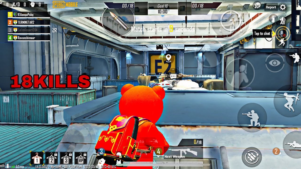 PUBG MOBILE NEW HANGER MAP FULL GAMEPLAY| NEW MAP ARENA GUN GAME| 18KILLS IN NEW MAP ARENA GUN GAME|